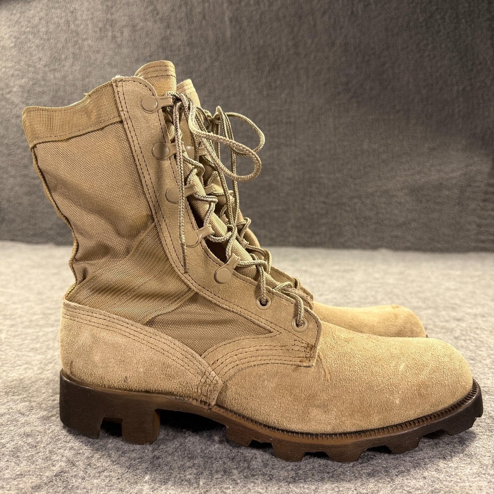 Vtg Ro Search Combat Boots‎ Mens 7 Narrow Suede Hot Desert Military Tactical 90s
